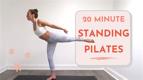 20 MINUTE STANDING PILATES FULL BODY WORKOUT | toned muscles at home with no equipment | FIT BY ...