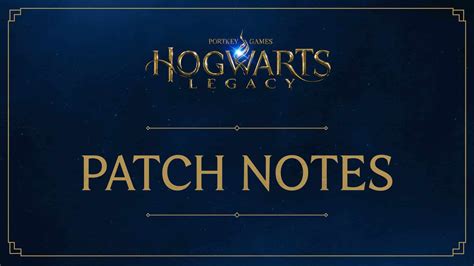 Hogwarts Legacy March 8 Patch Notes released » Infinite Start