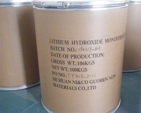 Lithium Hydroxide Monohydrate - Liti Hidroxit - LiOH.H2O