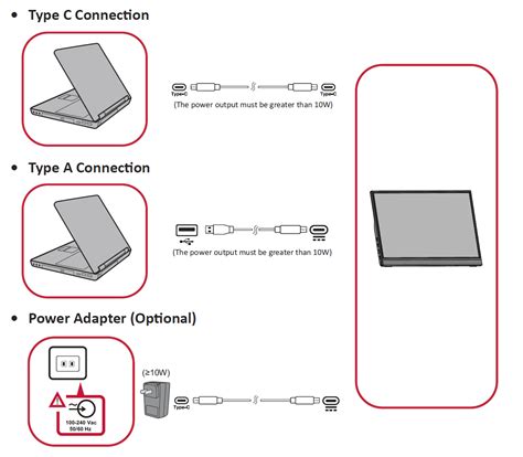 VA1655 Connecting Power and Devices - ViewSonic Monitor