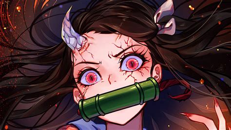 Nezuko Full Demon Form Pfp