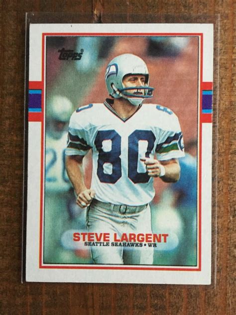 1989 TOPPS #183, STEVE LARGENT, SEATTLE SEAHAWKS HOF RECEIVER (NM) GREAT CARD!!! | eBay | Steve ...