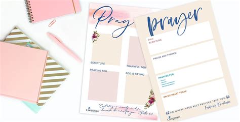 Your Free Prayer Journal Templates | Compassion UK