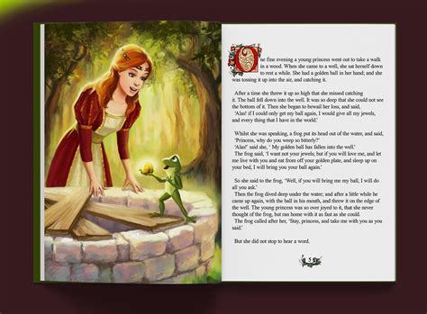 Children's book "The Frog Prince" on Behance