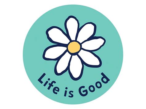 Life is Good Jeep Wrangler Daisy Circle Sticker 51704 | Circle sticker, Jeep wrangler ...