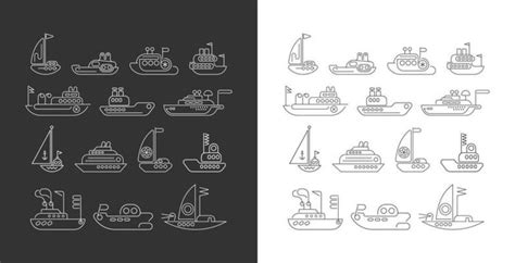 Ship Line Art Vector Art, Icons, and Graphics for Free Download