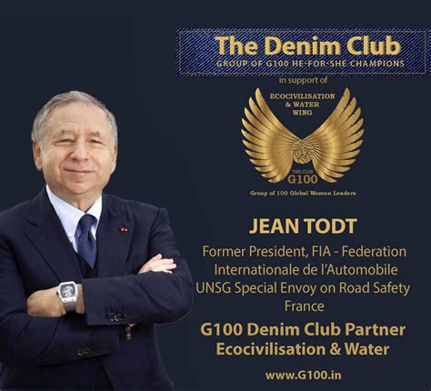 Jean Todt - G100 | Group of 100 Global Women Leaders