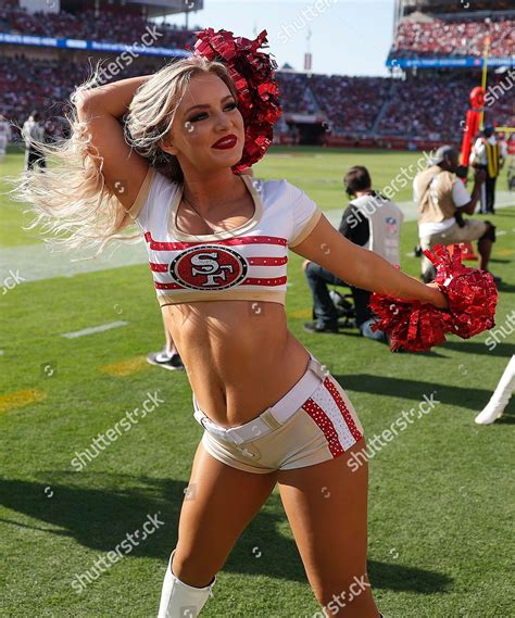 San Francisco 49ers Cheerleaders Perform During Editorial Stock Photo ...