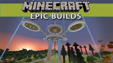 Minecraft Epic Builds - Floating Island Bases - YouTube