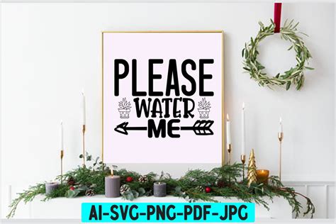 Please Water Me SVG Graphic by MK_Design Store · Creative Fabrica