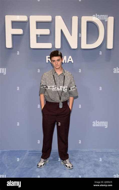 Noah Schnapp Milan Fashion Week - Men S/S 2023 Fendi - Backdrop Milan, Italy 18th June 2022 ...