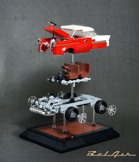 Exploded View of 1955 Chevy Bel Air | Lego pictures, Lego design, Lego ...