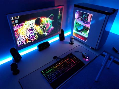 pc gaming build | Gaming room setup, Computer desk setup, Video game rooms