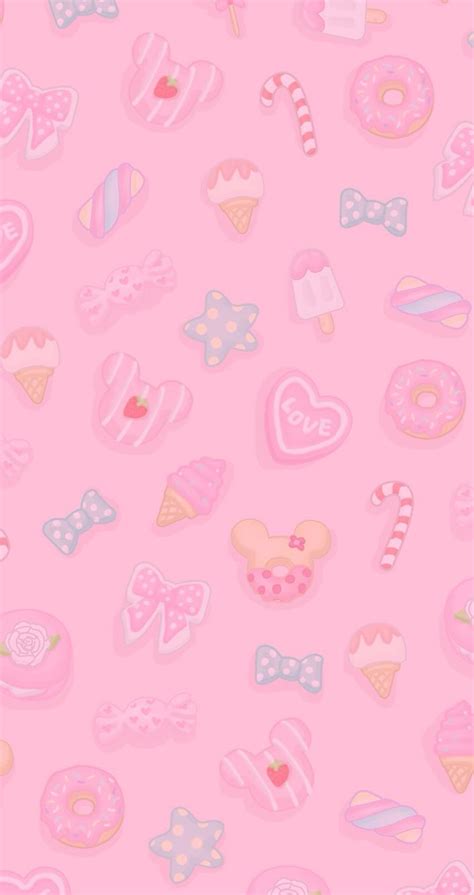 Cute Pink Candy iPhone Wallpaper