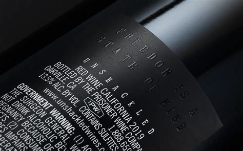 Unshackled Wine by The Prisoner Wine Company :: Behance