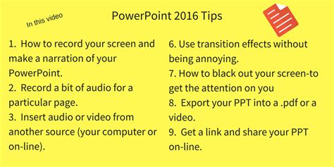 9 PowerPoint Tips