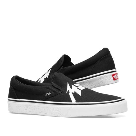 Vans x Metallica Classic Slip On Black & True White | END. (UK)