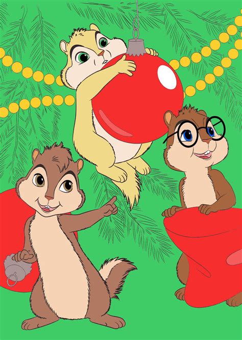 Chipmunks on Christmas day by newchazzy on DeviantArt