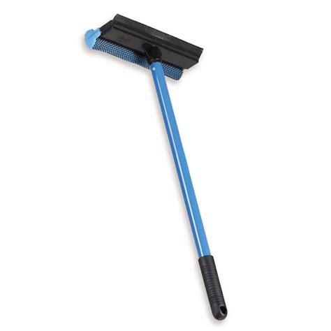 Ettore Blue Plastic Handle Rubber Auto Squeegee - Double Straight Type ...