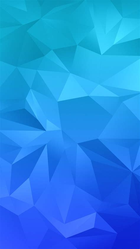 Flat Blue Geometric Mosaic Artistic Background