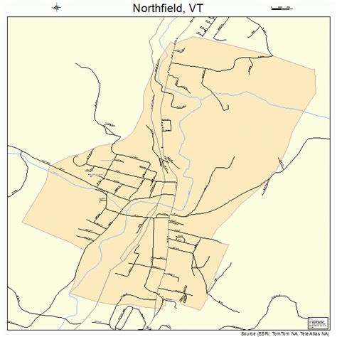 Northfield Vermont Street Map 5050200