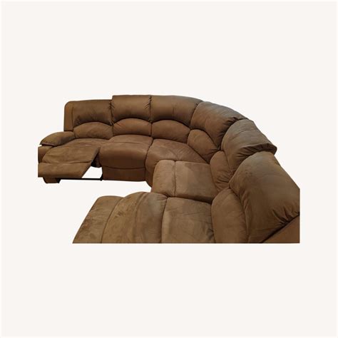 Brown Raymour and Flanigan Reclining Sectional - AptDeco