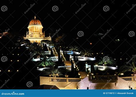 Bahai Gardens in Haifa at Night Stock Photo - Image of israel, garden: 5719872