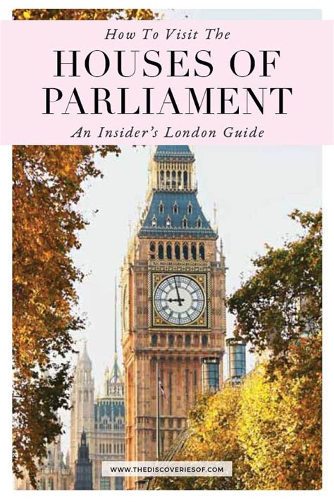 How to Visit the Houses of Parliament: Tours + Tickets — London x London | Visit london, England ...