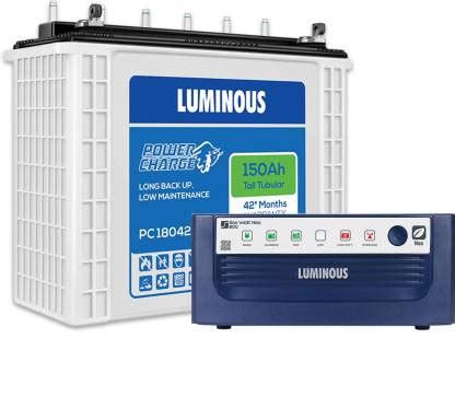 LUMINOUS Eco Watt Neo 800 Inverter_PC 18042 Tubular Inverter Battery Price in India - Buy ...