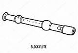 Flauta Flute Doce Flautas Colorir Flautistas Tudodesenhos Sketch  sketch template