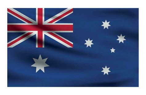 Realistic National flag of Australia. 25756799 Vector Art at Vecteezy