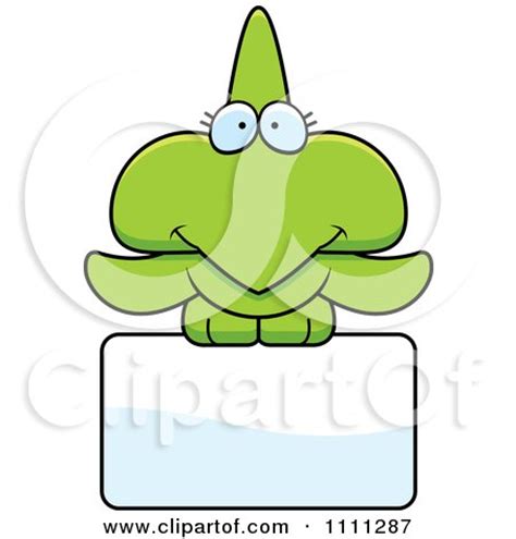 Clipart Cute Sitting Pterodactyl Dinosaur - Royalty Free Vector ...