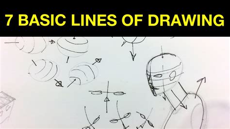 7 Basic Lines of Drawing - YouTube