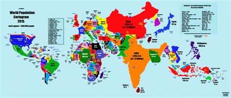 World map based on population size - Business Insider