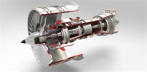 Jet Engine free 3D model | CGTrader