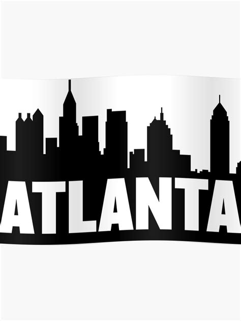 Atlanta Skyline Vector Free at Vectorified.com | Collection of Atlanta ...