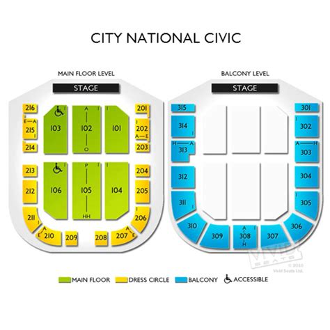 City National Civic Tickets – City National Civic Information – City National Civic Seating Chart