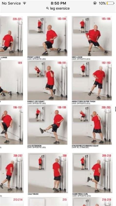 Printable Cable Machine Exercises Chart