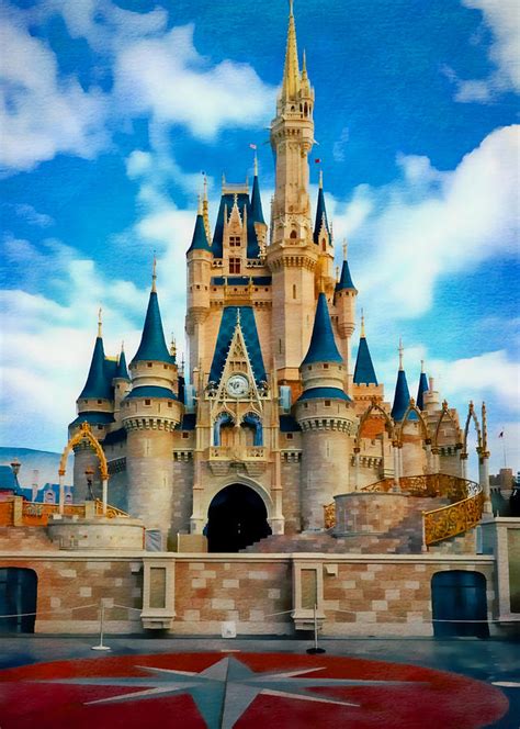 Cinderella Castle Disney Park Print Magic Kingdom Walt Disney World ...