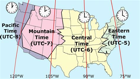 Time zone map usa with numbers - gilitgalaxy