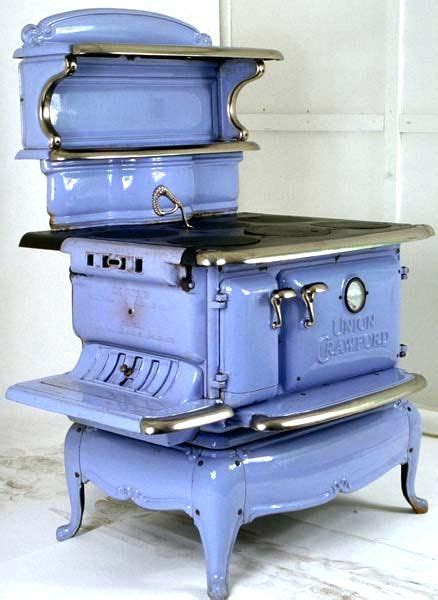 antique wood stove restored enamel single oven union wood and coal ...