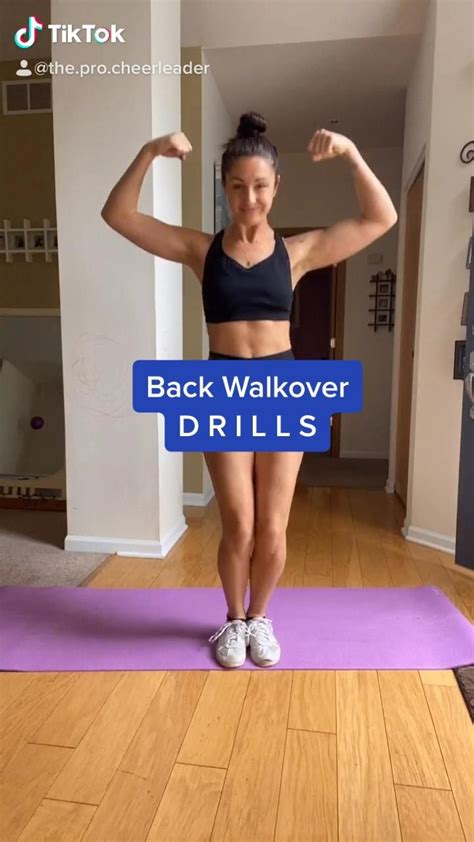 Back Walkover Drills! [Video] | Cheerleading workout, Gymnastics workout, Gymnastics stretches