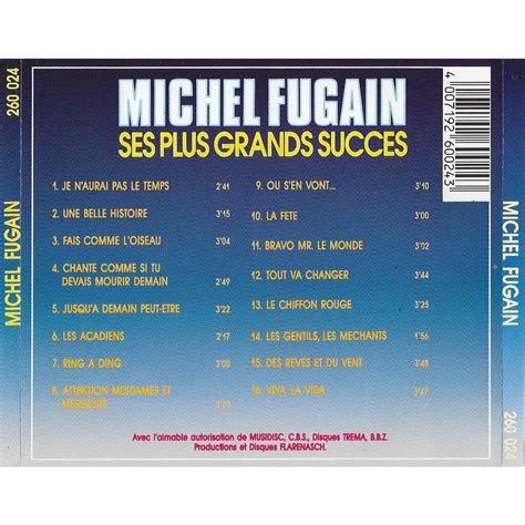 Michel fugain : ses plus grands succès by Michel Fugain, CD with minkocitron - Ref:121565714