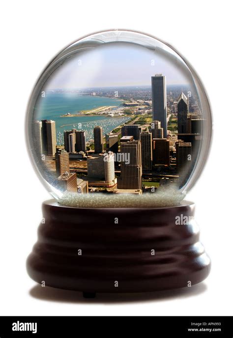 Snow Globe of Chicago Stock Photo - Alamy