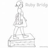 Ruby Bridges Coloring Page By Meaghan Elderkin  Free Printable sketch template