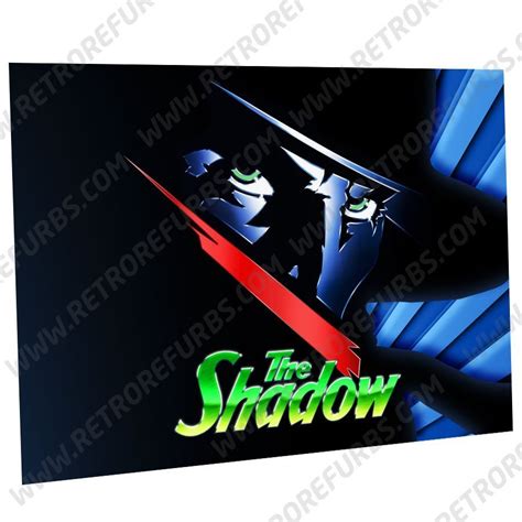 The Shadow (Logo Alternate) Pinball Translite - Retro Refurbs