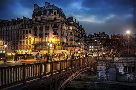Paris Street At Night