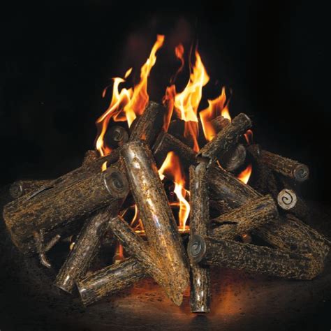 Warming Trends Steel Fire Pit Logs | Woodland Direct