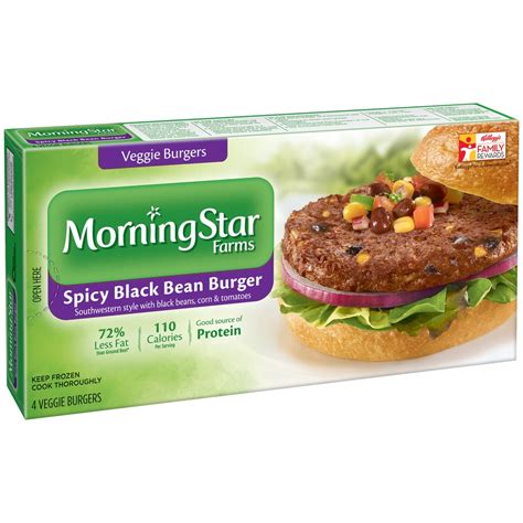 Morningstar Farms Veggie Burgers Spicy Black Bean - 4 Ct 4 ct; 9.5 oz | Shipt