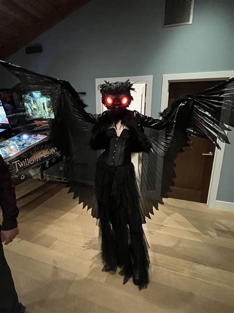 My handmade mothman costume from this year. : r/Halloween_Costumes